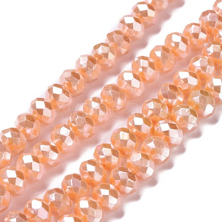Opaque Glass Beads Strands GLAA-H022-01A-03-1