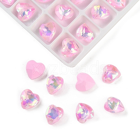 Pointed Back Glass Rhinestone Cabochons GGLA-S003-02A-1