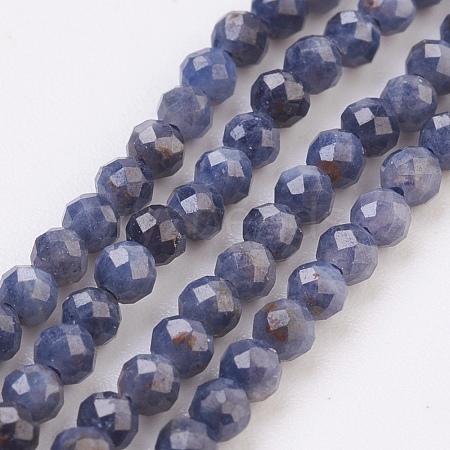 Natural Sapphire Beads Strands G-F568-137-2mm-1
