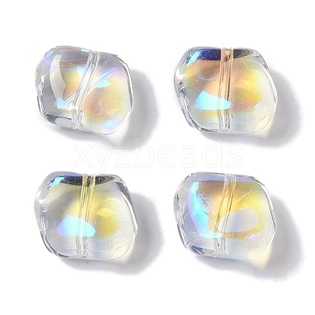 Electroplate Glass Beads GLAA-S202-08-1