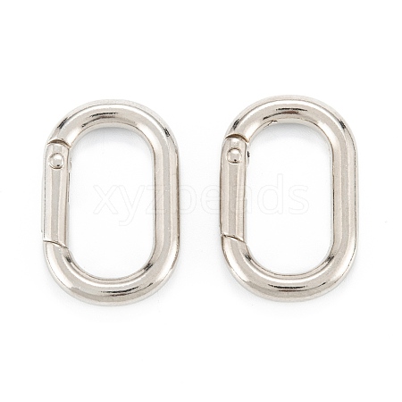 Zinc Alloy Spring Gate Rings PALLOY-L233-07C-P-1