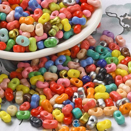 Baking Paint Glass Seed Beads SEED-K009-01A-01-1