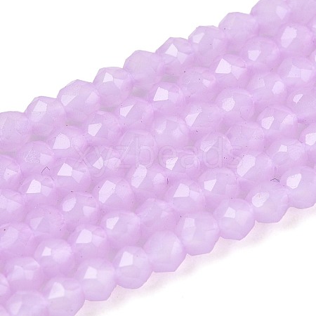Imitation Jade Glass Beads Strands GLAA-T028-2mm-11D-1
