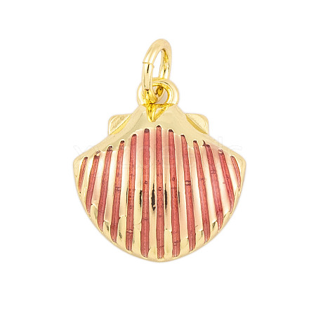 Rack Plating Brass Enamel Pendants KK-P269-09G-03-1