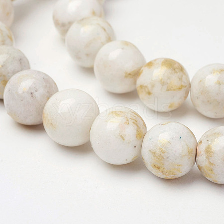 Natural Mashan Jade Beads Strands X-G-P232-01-F-10mm-1