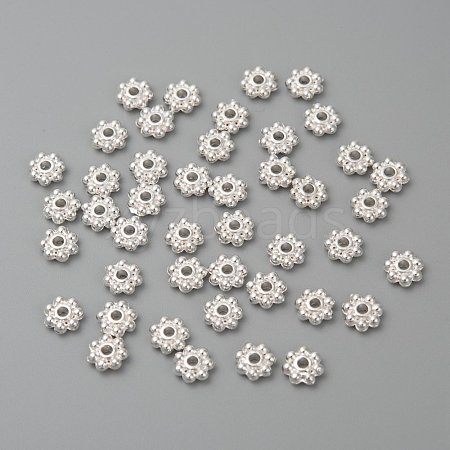 Alloy Beads Daisy Spacer Beads LF1249Y-01S-RS-1