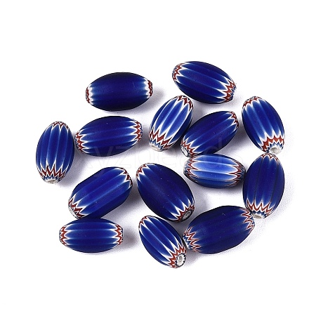 Handmade Millefiori Glass Barrel Beads LS-LA-N002-03H-1