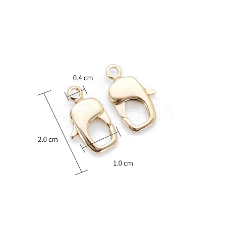 Alloy Lobster Claw Clasps PW-WGCF2F8-02-1