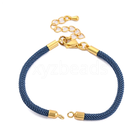 Nylon Cords Bracelet Makings Fit for Connector Charms AJEW-P116-02G-35-1