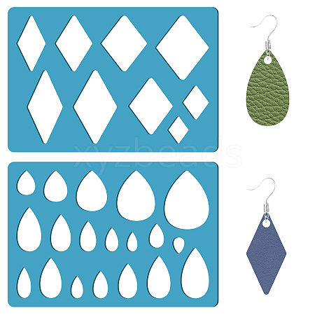 Acrylic Earring Handwork Template DIY-WH0359-045-1