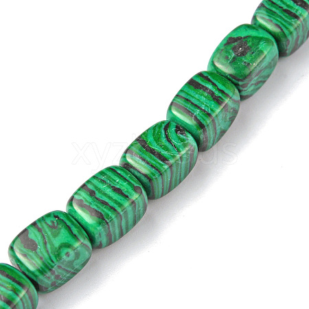 Synthetic Malachite Beads Strands G-F743-02J-1