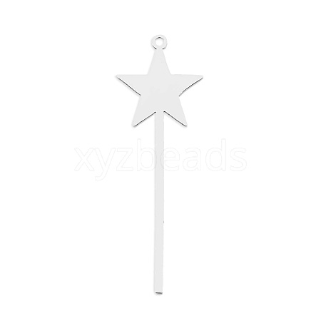 Non-Tarnish 201 Stainless Steel Pendants STAS-S105-LA782-1-1