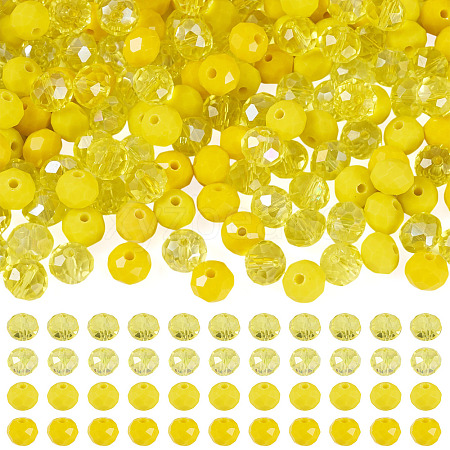 200Pcs 4 Colors Electroplate Glass Beads Strands EGLA-TA0030-09A-1