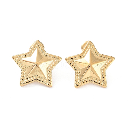 304 Stainless Steel Stud Earrings EJEW-H115-30G-1