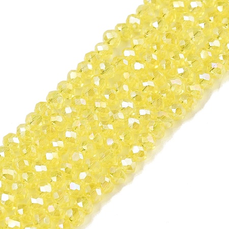 Electroplate Glass Beads Strands EGLA-A044-T1mm-B29-1