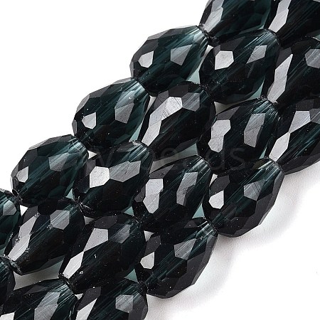 Transparent Glass Beads Strands EGLA-N013-T8mm-D28-1