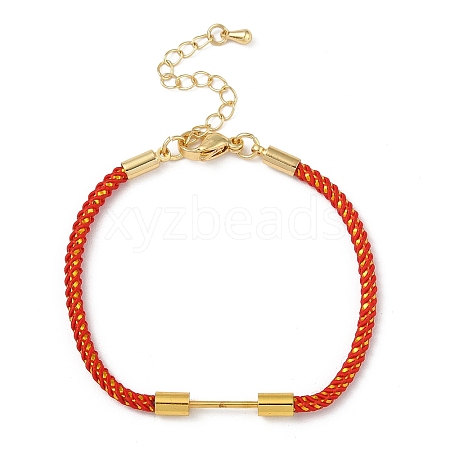 Braided Nylon Cord Bracelet Making MAK-L043-01G-11-1