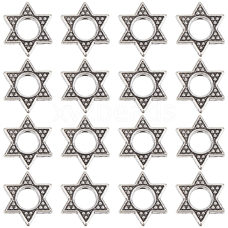 60Pcs Tibetan Style Zinc Alloy Bead Frame FIND-SC0010-42-1