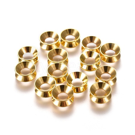 Brass European Beads KK-I060-G-1