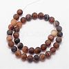 Natural Striped Agate/Banded Agate Bead Strands G-K166-12-10mm-04-2