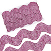 10 Yard Metallic Polyester Wavy Fringe Trim Ribbon SRIB-GF0001-38Q-1