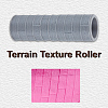 Plastic Handle Clay Texture Roller DIY-WH0699-88E-5