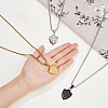 3Pcs 3 Colors Stainless Steel Pendant Necklaces Set NJEW-FI0001-55-3