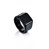 Square 304 Stainless Steel Finger Rings WGB1DFB-05-2