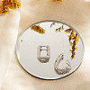 Rhodium Plated 925 Sterling Silver Huggie Hoop Earrings JE908A-2