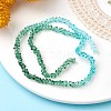 Transparent Baking Paint Glass Bead Strands GLAA-YW0003-17C-2