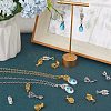 24Pcs 4 Style Filigree Rack Plating Brass Pendant Pinch Bails KK-BBC0005-85-4