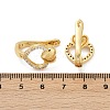 Brass Micro Pave Clear Cubic Zirconia Clip-on Earrings EJEW-F895-22B-G-5