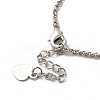 Brass with Rhinestone Chain Bangle Making BJEW-B077-02A-3