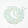 Baking Paint Glass Beads Strands X-DGLA-Q023-8mm-DB1-2