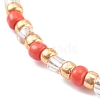 Round Opaque Colours Glass Seed Beads Stretch Bracelets BJEW-JB06010-02-2