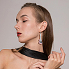 6 Pairs 6 Colors Alloy Enamel Dangle Earrings EJEW-FI0002-77-6