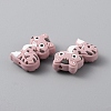Cat Silicone Beads SIL-WH0002-86F-2