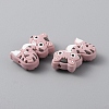 Cat Silicone Beads SIL-WH0002-86F-2