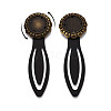 Alloy & Iron Bookmark Cabochon Settings PALLOY-N184-03AB-4
