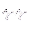 Tarnish Resistant 201 Stainless Steel Charms STAS-R105-Y-1