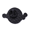 Black Alloy Brooches JEWB-G035-03D-2