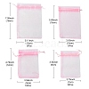 30Pcs 4 Styles Rectangle Organza Bags Jewellery Storage Pouches Wedding Favour Party Mesh Drawstring Gift OP-FS0001-01B-7