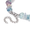 Natural Fluorite Chips Beaded Necklaces NJEW-JN04275-06-5