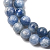 Natural Kyanite/Cyanite/Disthene Round Beads Strands G-O017-6mm-04D-4