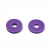 Handmade Polymer Clay Beads Strands CLAY-R089-6mm-052-4