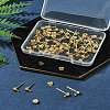 40Pcs 304 Stainless Steel Ball Post Stud Earring Findings STAS-FS0001-76G-8