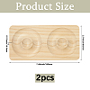 Beech Wooden Jewelry Bracelet Finger Ring Diplay Holder Tray ODIS-WH0010-02J-01-2