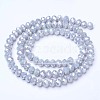 Electroplate Glass Beads Strands EGLA-A034-P1mm-B11-2