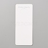 Cardboard Jewelry Display Cards for Keychain CDIS-WH0029-03A-1