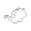Zinc Alloy Open Back Bezel Pendants PALLOY-D580-05P-E-2